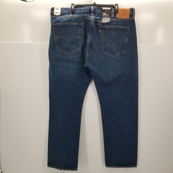 Levi's Premium Men 501 Slim Taper Blue Selvedge Wash Denim Jean 42 X 30 NWT - Picture 4 of 12